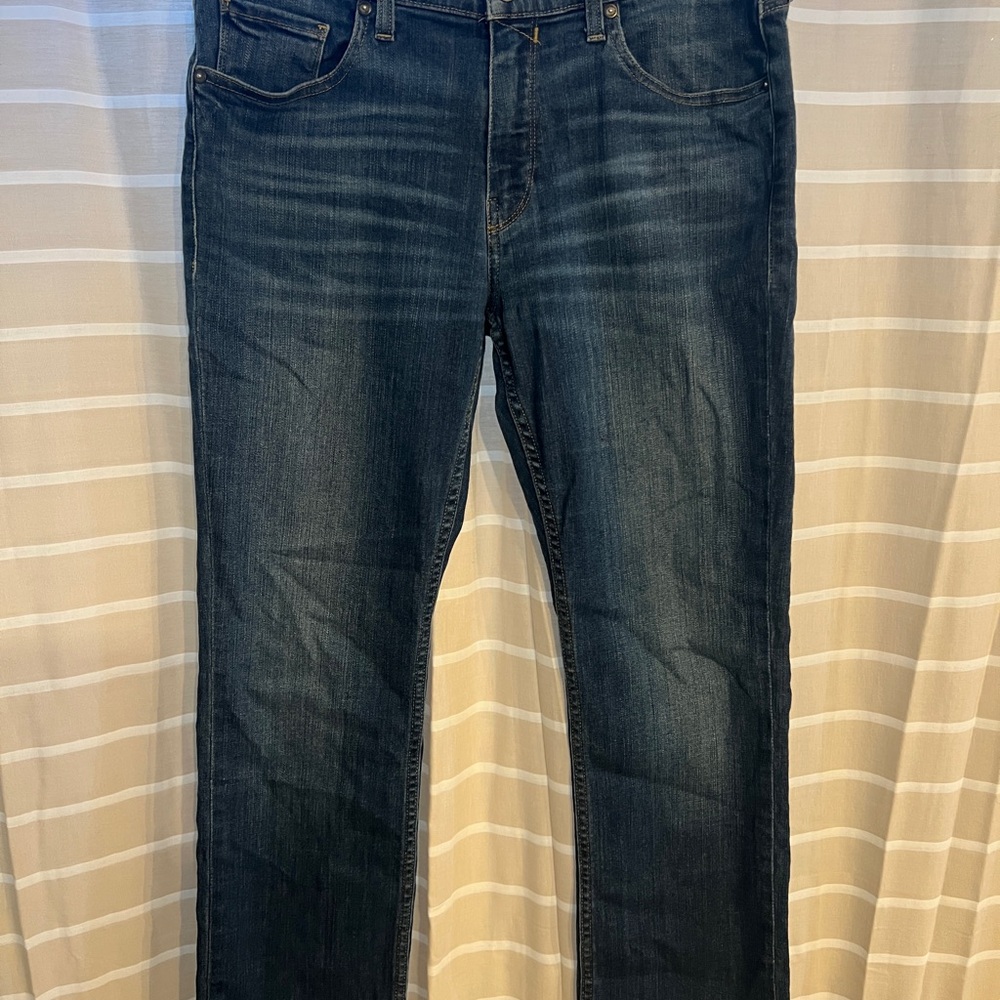PAIGE Dark Blue Straight Federal slim straight men’s Jeans 32